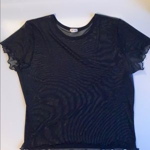 Black mesh t shirt from garage